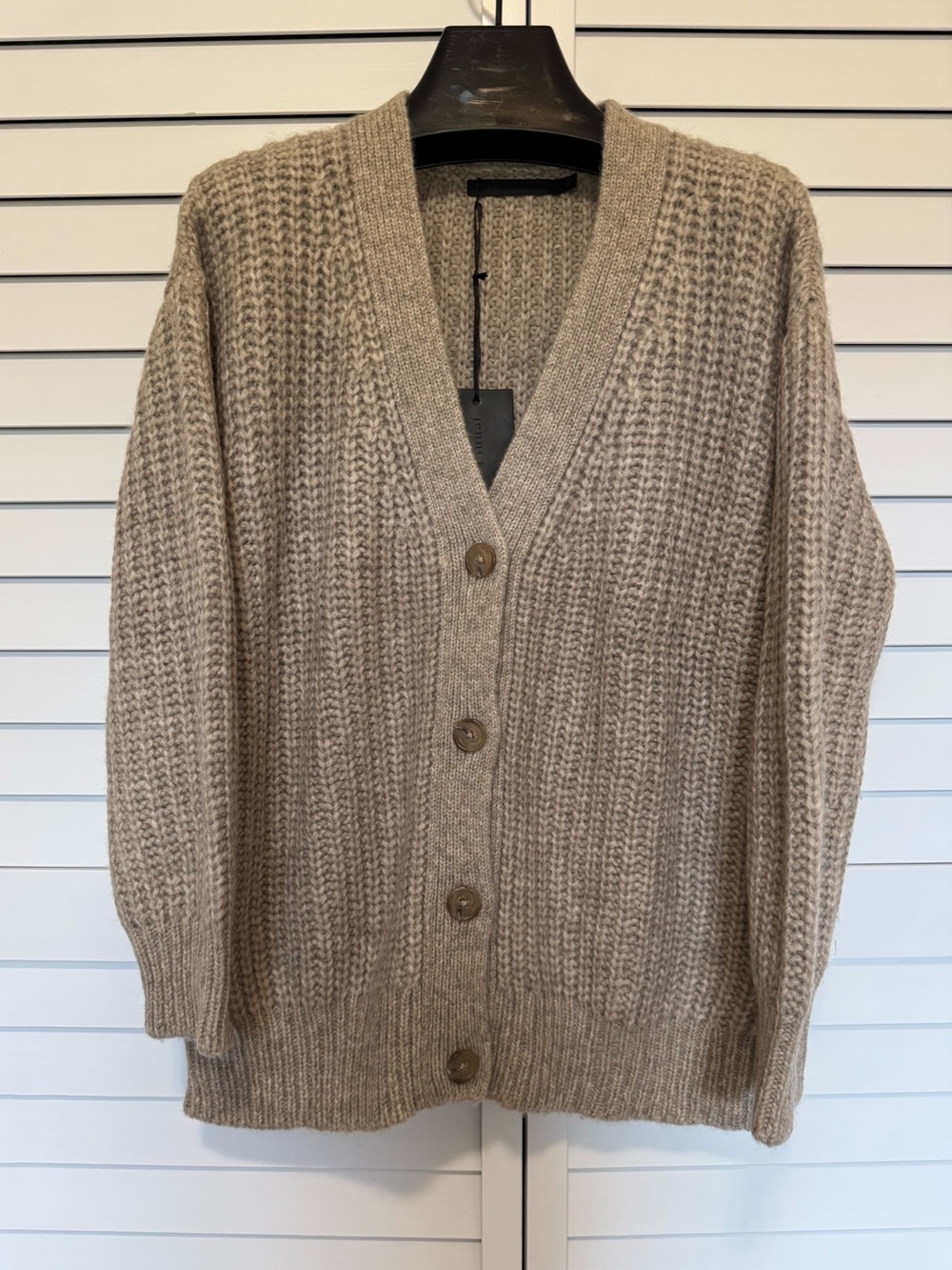 Jenni Kayne, Alpaca Cocoon Cardigan, Oatmeal/Taupe/ XS
